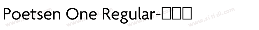 Poetsen One Regular字体转换